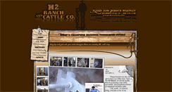 Desktop Screenshot of h2ranchandcattle.com