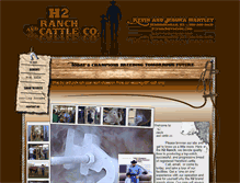 Tablet Screenshot of h2ranchandcattle.com